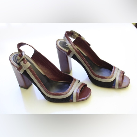 Cole Haan sling back peep toe pumps - Picture 7 of 8